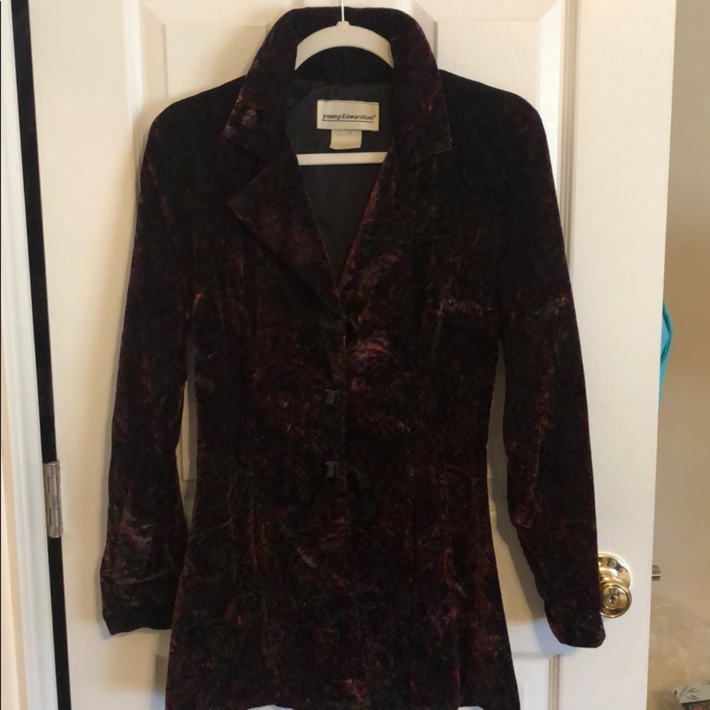 Vintage 1970s Young Edwardian Velvet Jacket